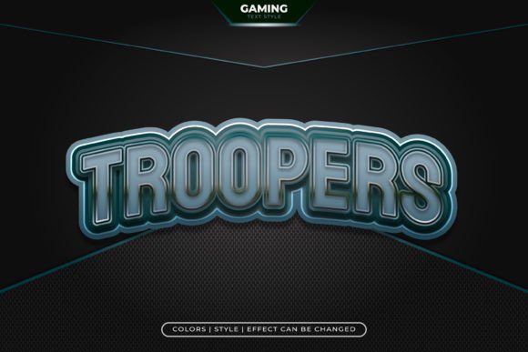 Bold Metallic Text Effects for E-Sport and Game Design