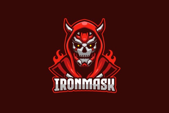Command Attention: The Ironmask E-sports Game Logo Template