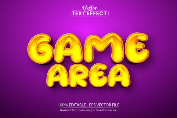 Game Area Text Effect: A Bold Comic Style for Creative Projects