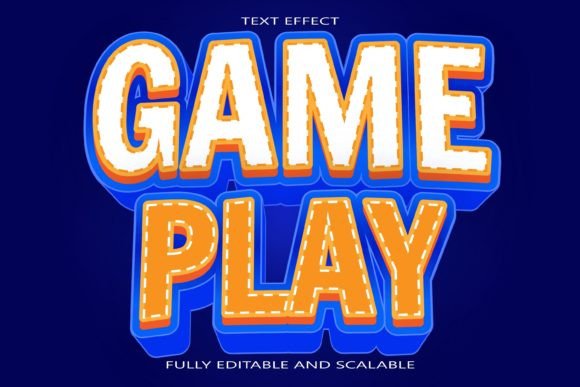 Game Play Editable Text Effect: Dynamic Typography for Modern Design