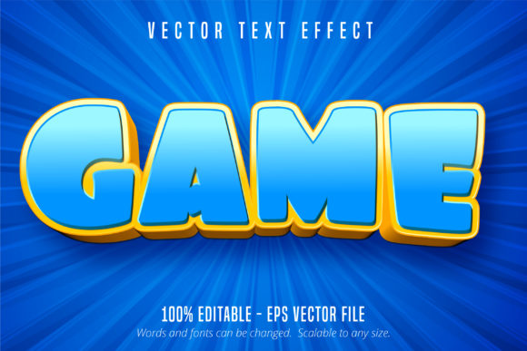 Game Text, Cartoon Style Text Effect: Bold Graphics for Modern Brands