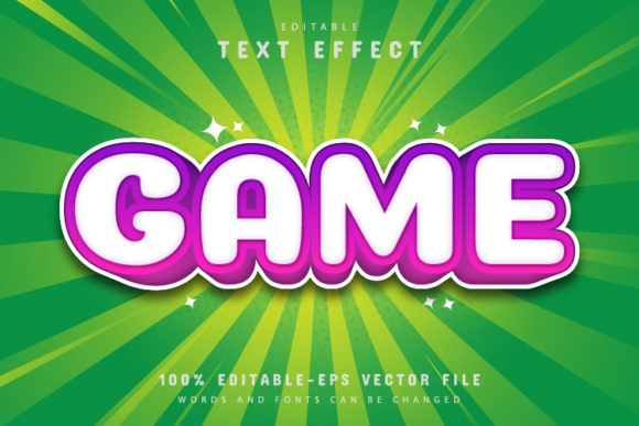 Game Text: Comic Style Text Effect for Bold Visual Impact