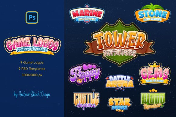 Game Titles: 9 Editable PSD Text Effects for Any Genre