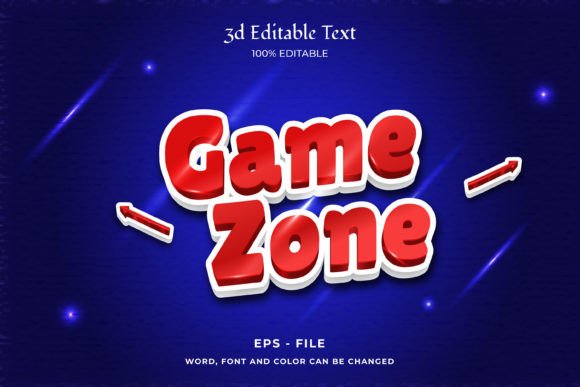 Game Zone 3d Text Effect: Bold, Editable Typography for Impactful Projects