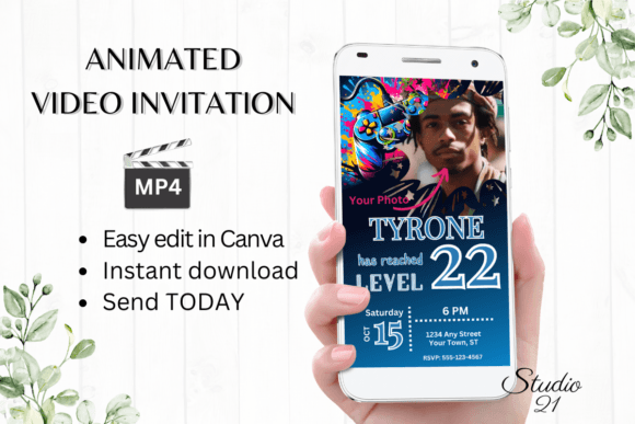 Level Up Your Next Celebration with Gamer 22 Invites