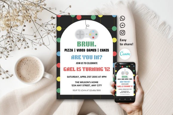 Level Up Your Party: The Ultimate Retro Arcade Invite