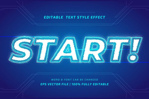 Mastering Visual Impact with Start Game Editable Vector Text Style
