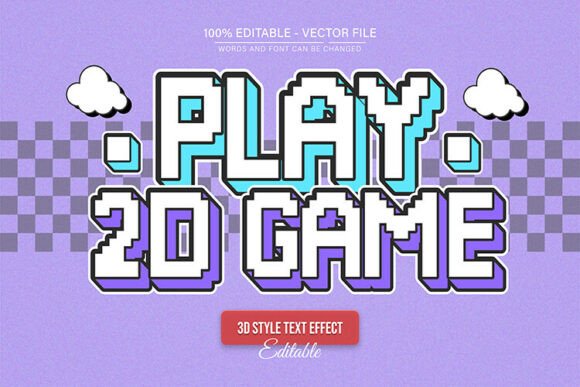 Reviving Nostalgia: The 2D Pixel Game Retro Vintage Text Effect
