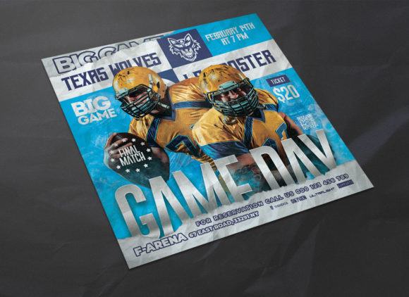 Score Big with the Ultimate Game Day Football Flyer