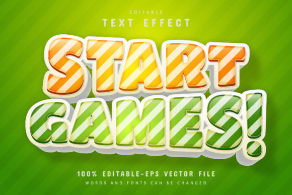 Start Game Text Effect Editable: Your Dynamic Vector Design Asset