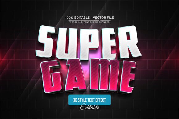 Super Game Cartoon 3D Text Effect: Unlock Dynamic Visuals