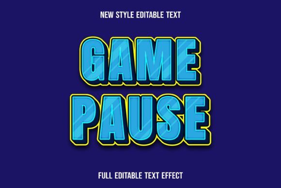 Text Effect-game Pause: Your Go-To Vector Typography Toolkit