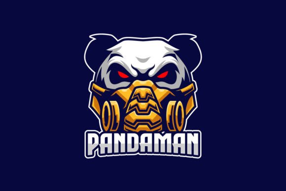 Unleash Your Brand: The Angry Panda E-Sports Mascot