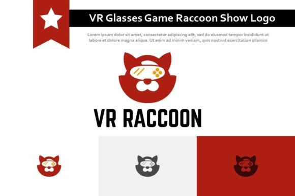 VR Raccoon Show: A Playful Logo for Modern Brands